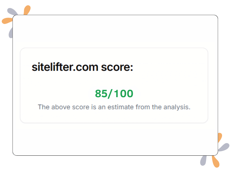 sitelifter conversion score