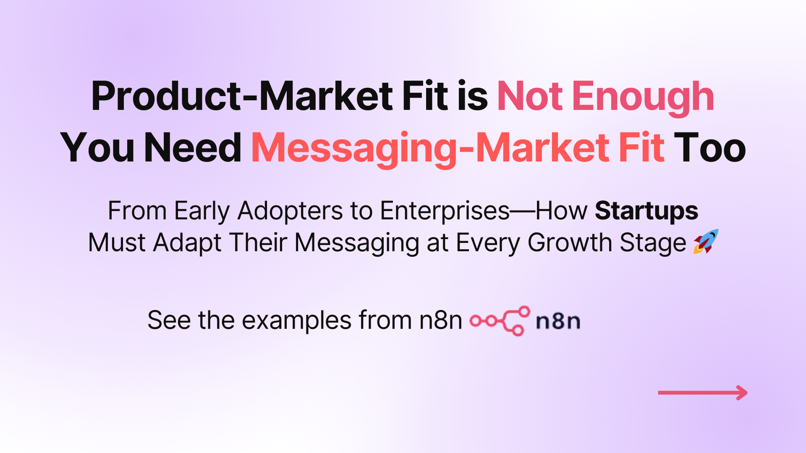 Messaging-Market Fit: Why Startups Need to Evolve Their Positioning as They Grow